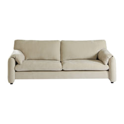 Canapé 3 Places En Tissu Beige Opralio