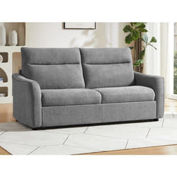 Canapé convertible express 3 places en tissu gris SOVANIA