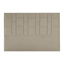 Tête De Lit 180 Cm - Velours - Taupe - Hermine
