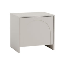 Lot de 2 tables de chevet avec 1 porte - Beige - NALYRA de Maison Céphy