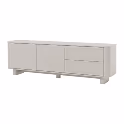 Meuble TV avec 2 portes et 2 tiroirs - Beige - DIGARA - Vue supplémentaire 2