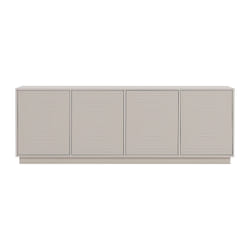 Buffet Avec 4 Portes En Mdf - Beige - Mezulia