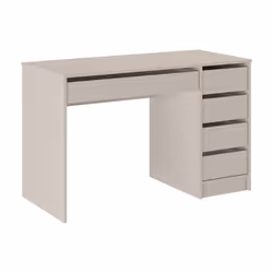 Bureau Avec 5 Tiroirs – Beige - Jenemi - Vue supplémentaire 2