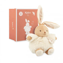 Patapouf musical Lapin creme - 17 cm