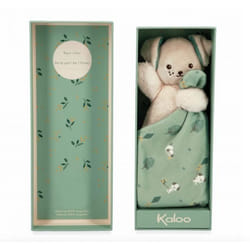 Kaloo - K226001 - Doudou Carre douceur Chien Vert - 18 cm
