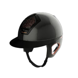 Casque d'équitation avec protection temporale Freejump Voronoï Carbon