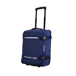 Valise Trolley Cabine Souple Vida VT6072 Roullettes Multi Sangles dattache (Bleu chiné (Jeans) S-Cabine 55x32.5x20cm -34L)