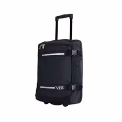 Valise Trolley Cabine Souple Vida VT6072 Roullettes Multi Sangles dattache (Noir (Balck) S-Cabine 55x32.5x20cm -34L)