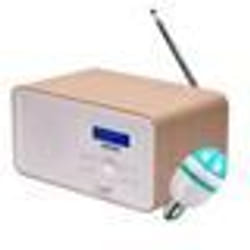 Radio portable - Denver - DAB-30LIGHTWOOD - DAB+ - FM - 1W RMS - Fonctionne sur 230V ou piles