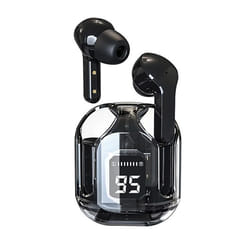 Écouteurs TWS - Ledwood - Chrystal - Bluetooth 5.3 - Affichage LED - Noir