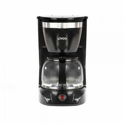 Cafetière électrique Livoo DOD163W - grande capacité de 125 L qui permet de remplir jusquà 12 tasses de café - Puissance 800 W