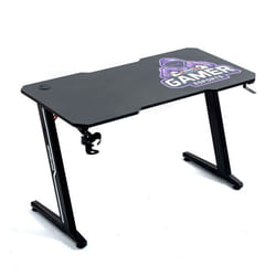 Amstrad AMS-DESK120Z-GAMER Bureau informatique gaming - Largeur 1m20 - Finition carbone - Design Gamer