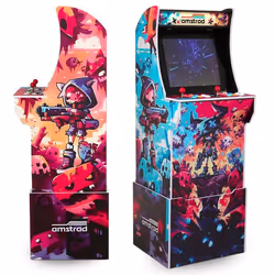Borne darcade AMSTRAD modèle GUNNERS avec 2800 jeux - Ecran 19 4:3 - 2 joueurs - 16 boutons rétro éclairés - 3 hauteurs