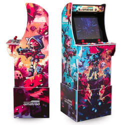 Borne darcade AMSTRAD modèle GUNNERS avec 2800 jeux - Ecran 19 4:3 - 2 joueurs - 16 boutons rétro éclairés - 3 hauteurs