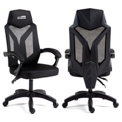 Chaise de bureau - Amstrad - AMS-210-BLACK - Tissu mesh respirant - Noir - Réglable en hauteur