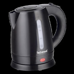 Bouilloire Electrique Techwood TB-1036 Capacité 1L - 1600W Arrêt de sécurité en cas de surchauffe Indicateur niveau deau noir
