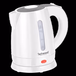 Bouilloire Electrique Techwood TB-1023 Capacité 1L - 1600W Arrêt de sécurité en cas de surchauffe Indicateur niveau deau Blan ...