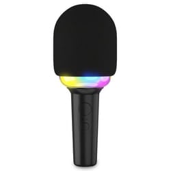 Microphone Karaoké Ledwood SINGMASTER Effet LED RGB Bluetooth Effet 5 Voix sur batterie 4H Enceinte 15W Recharge USB-C