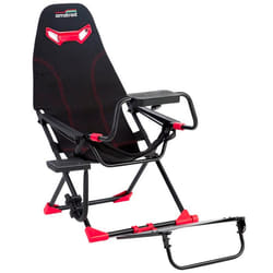 Amstrad AMS-RACING-SIM Siège de simulateur auto avec support pour volant & levier de vitesse - 3 niveaux de réglage hauteur