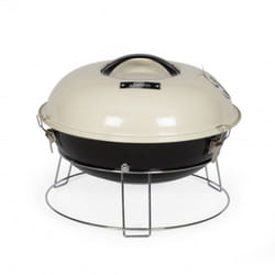 Barbecue À Charbon Portable Livoo Doc301 - Ø34 Cm, Grille Cuisson Chromée - Revêtement En Acier Émaillé, Avec Clapet D'Aération