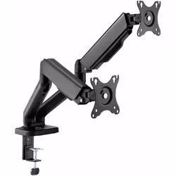 Support double écran articulé MecaMounts Dual pour moniteur PC standard ou incurvé de 17 à 32