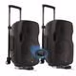 Système Enceintes Actives Gemini AS 10 TOGO 2000W - sur Batterie avec Microphone USB/Bluetooth/AUX/SD SONORISATION DJ PA LED