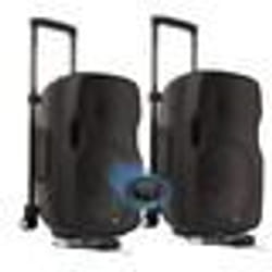 Système Enceintes Actives Gemini AS 10 TOGO 2000W - sur Batterie avec Microphone USB/Bluetooth/AUX/SD SONORISATION DJ PA LED