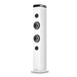 Tour de son Ngs SKYCHARMPROWHITE Puissance 50W Fonction dappairage multiple Bluetooth USB Entrée Optique Entrée Microphone