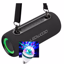 Enceinte Autonome 200W Hifi Ledwood XS200 Effet LED Buetooth IPX5 Assistant Voc 20W RMS Batterie 2000mAh Diams