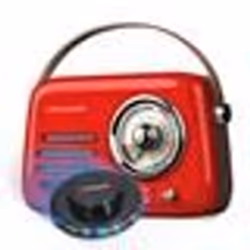 Radio Portable - LEDWOOD - ALMA - Bluetooth 5.3 - FM - 30W - Rouge Rétro