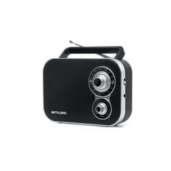 RADIO PORTABLE MUSE M-051-R -  Coloris noir - Antenne FM pivotante - Volume Marche/Arrêt réglage rotatif - Poignée de transport