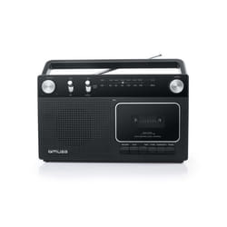RADIO K7 MUSE M-152-RC - Radio analogique FM/MW - Enregistreur de cassette auto-stop - Poignée de transport - HP de 7.6 cm
