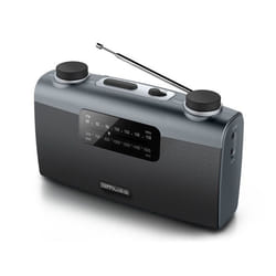 RADIO PORTABLE MUSE M-058-R - Coloris noir - Antenne FM pivotante - Volume Marche/Arrêt rotatif - Poignée de transport