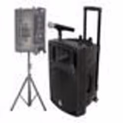 Enceinte Active SONO DJ BOOST120VHF-BT Portable Autonome - 700W -1 2/30CM AVEC USB-MP3 REC VOX BLUETOOTH 1 MICRO VHF PIED