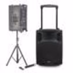 Enceinte Active SONO DJ BOOST150VHF-BT Portable Autonome - 800W -1 5/38CM AVEC USB-MP3 REC VOX BLUETOOTH 1 MICRO VHF PIED