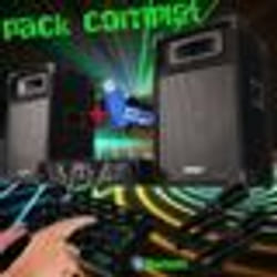 Pack sono complet karaoké ibiza  DJ300  480W + table de mixage bluetooth + 2  HP + 2 micros + clé USB 32gigas