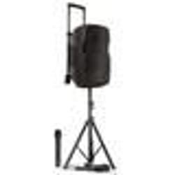 Enceinte Active Gemini AS 10 TOGO - 1000W - Active sur Batterie USB/Bluetooth/AUX/SD SONORISATION DJ PA 2 MICROS PIED