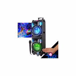 MEGA Enceinte Nomade 800W Inovalley MS01XXL USB Bluetooth Effets LED Microphone SONO KARAOKE DJ Lumières Bagues LED EN CADEAU ...