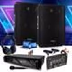 Pack Sonorisation IBIZA SOUND DISCO12B 2 Enceintes 1200W + Ampli PRO DJ 3000W + Table de Mixage DJ21 USB + CABLAGE COMPLET