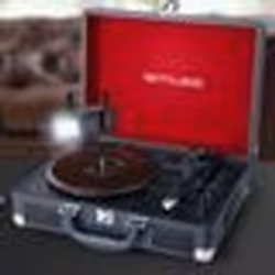 Platine vinyle stéréo 33/45/78 tours avec enceintes intégrées - USB/SD/AUX - Prise casque - Mini Strobe en Cadeau
