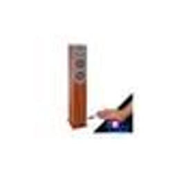 Tour de son finition 100W Bois avec lecteur CD Bluetooth FM et USB Télécommande Colonne Jeux lumières Bagues LED EN CADEAUX