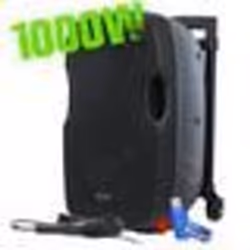 Enceinte Autonome gemini AS 10 TOGO sur Batterie avec Micro 1000 Watts USB/BT/AUX/SD