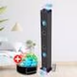 Tour de son INOVALLEY HP58BTH Lumière LED Multi-rayons Bluetooth Radio FM AUX - 60W Jeu de lumière Boule LED Chambre Salon