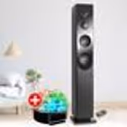 Tour de son Blacktower Lecteur CD Bluetooth FM et USB 100W télécommande Jeu de lumière Boule LED Colonne Chambre Salon