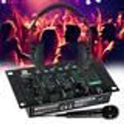 Table de mixage Pronomic DX-26 MKII - à 3 canaux - fonction talkover Casque et microphone - Sonorisation MIX DJ Pack Découverte