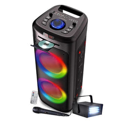 Enceinte DJ 1000W Lumineuse Lecteur CD Inovalley MS06-CD-XXL - Bluetooth USB RADIO FM LED STROBE Soirée Fête Karaoké Anniv