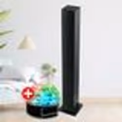 Tour de son HIFI Muse M-1050 BT Enceinte dintérieur Bluetooth USB 30W Noir Jeu de lumière BOULE LED Colonne Chambre Salon
