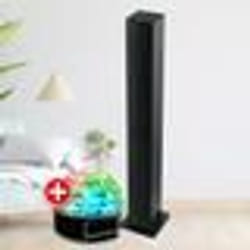 Tour de son HIFI Muse M-1050 BT Enceinte dintérieur Bluetooth USB 30W Noir Jeu de lumière BOULE LED Colonne Chambre Salon