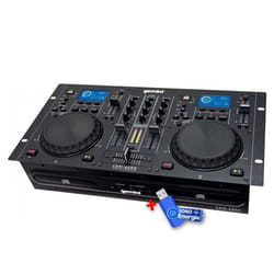 Lecteur Combo CD/USB - GEMINI - CDM4000 - Double Lecteur - Protection Antichoc - USB 32G