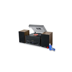 Platine vinyle Muse MT-120 MB avec système CD Bluetooth USB stéréo 3 vitesses 33/45/78 tours+clé USB 32Go